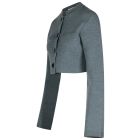 【送料&関税込】Khaite ello Grey Wool Blend Jacket Ello cropped wool-blend jacket in grey - Khaite | Mytheresa