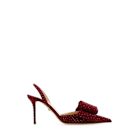 サンダル・ミュール MACH & MACH Burgundy suede pumps Buy Mach & Mach Satin Double Bow High Heels red (SS22-04176
