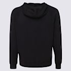 【MALO】BLACK COTTON SWEATSHIRT Malo Crewneck Sweater With Front Pocket And Hood In Black
