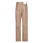 パンツ MSGM CARGO PANTS IN SOFT ECO LEATHER FABRIC MSGM Soft Eco Leather Black Cargo Trousers | italist, ALWAYS