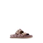 Embroidered Velvet And Jacquard Fendi Feel Slippers