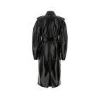 コート Sportmax Black Synthetic Leather Faggi Coat SportMax Black Synthetic Leather Faggi Coat | italist