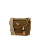 Prada Two-tone Nylon And Leather Crossbody Bag | italist