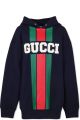 gucci Kartenetui flora print oversized sweatshirt item