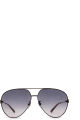 gucci Pumps Eyewear Runde Sonnenbrille mit Logo-Gravur Gold