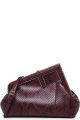FENDI Zucchino Canvas Leather Shoulder Bag 8BR001