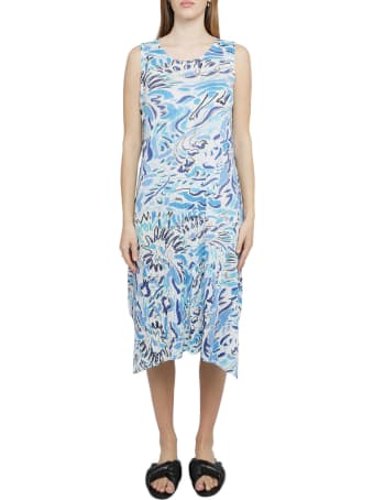 Pleats Please Issey Miyake Pleats Please Multicoloured Playing Dress
