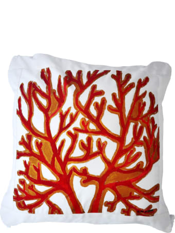 Le Botteghe su Gologone Cotton Hand Painted Indoor Cushion 80x80 cm