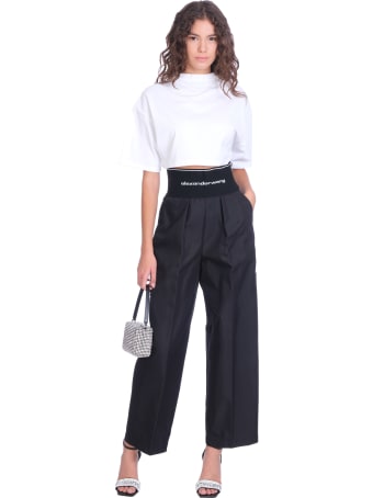 Alexander Wang Pants In Black Cotton