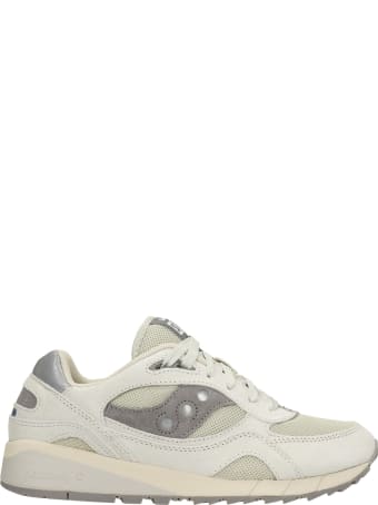 Saucony Shadow 6000 Sneakers In Grey Suede And Fabric