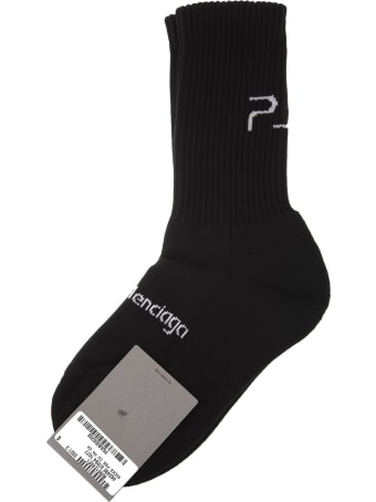 Balenciaga Woman Black Playstation Socks