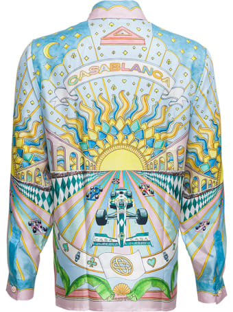Casablanca Printed Silk Twill Shirt
