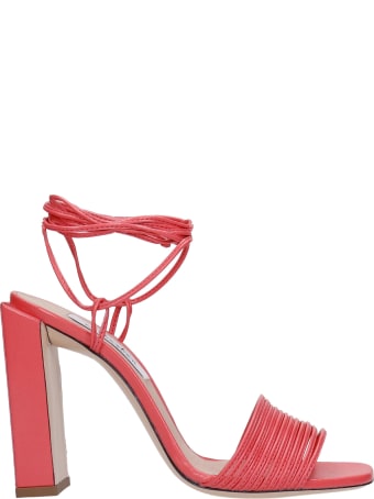 Sebastian Milano Sandals In Red Leather
