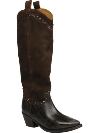 Coral Blue Texan Boot