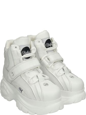Buffalo 1348 Sneakers In White Leather