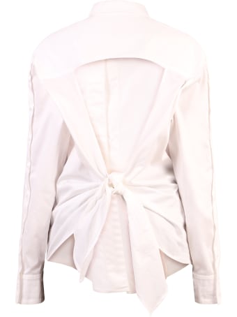 HERON PRESTON Open Back Shirt