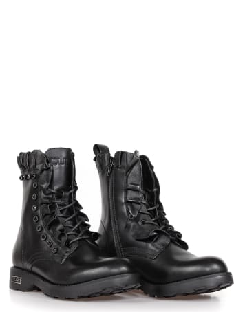 Cult Leather Biker With Laces