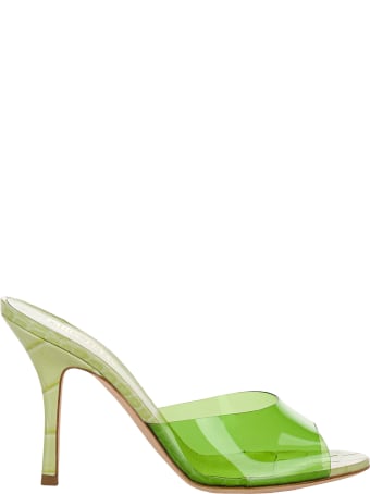 Paris Texas Croc-effect Leather And Pvc Sandals