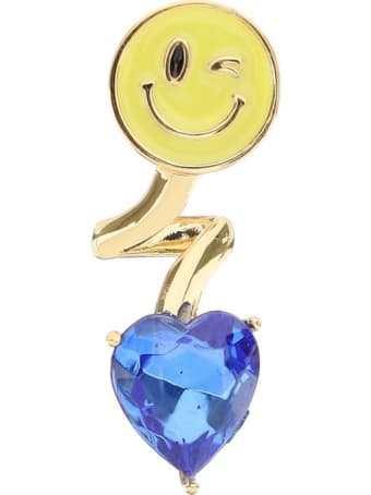 SafSafu Smiley Heart Single Earring