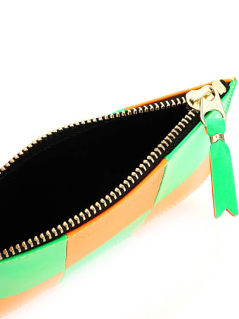 Comme des Garçons Wallet Fluo Squares Pouch