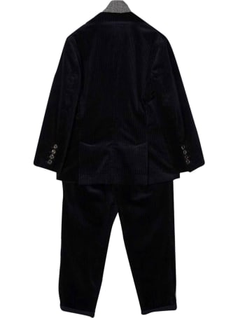 Brunello Cucinelli Single-breasted Ribbed Suit