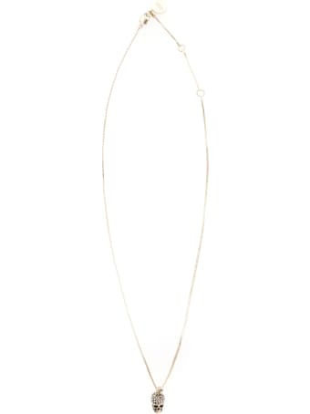 Alexander McQueen Pave Skull Necklace