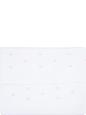 Little Bear White Set For Babygirl With Pink Bows