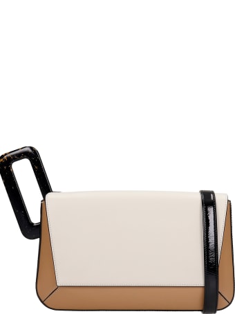 Mlouye Studio Hand Bag In Beige Leather