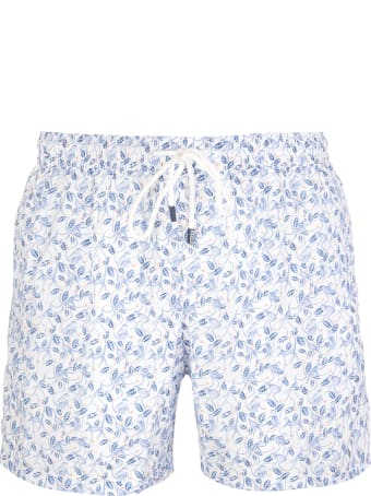 Fedeli White And Blue Monkey Madeira Man Swimsuit