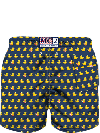 MC2 Saint Barth Ducky Light Fabric Boy Swim Trunks