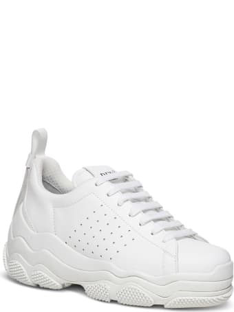 RED Valentino Low Top Sneakers In White Leather And Bow