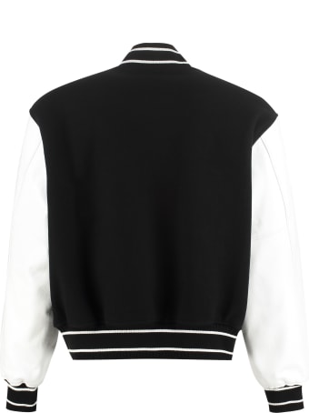Givenchy Wool And Leather Bomber Jacket