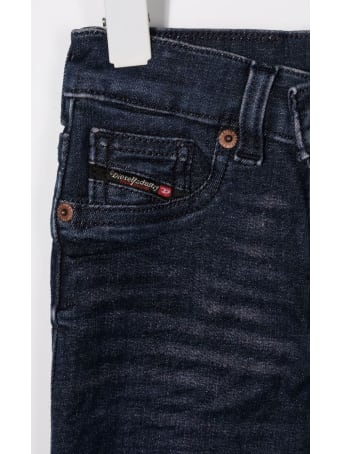Diesel Skinny Girl Jeans In Dark Blue Denim With Logo