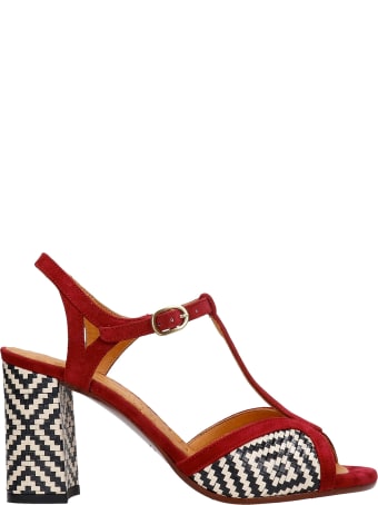 Chie Mihara Fabin Sandals In Bordeaux Suede