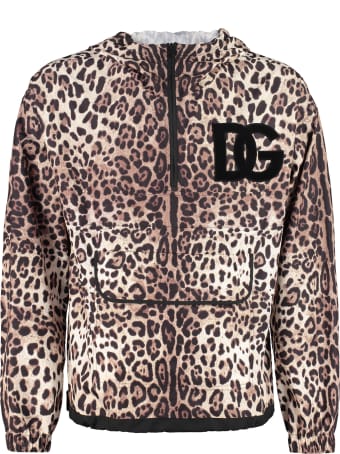 Dolce & Gabbana Hooded Techno Fabric Raincoat