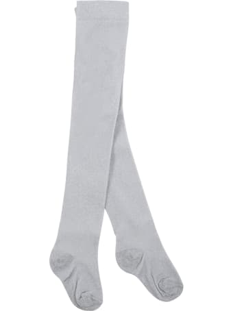 La Perla Silver Tights For Baby Girl