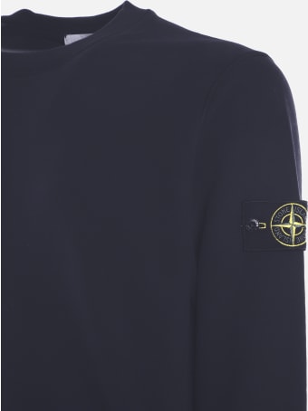 Stone Island Cotton Sweatshirt With Logo Patch