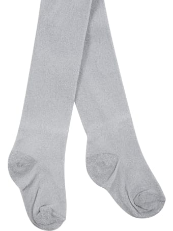 La Perla Silver Tights For Baby Girl