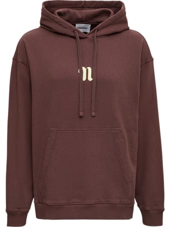 Nanushka Brown Cotton Hoodie With Logo