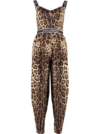 Dolce & Gabbana Printed Silk Jumpsuit