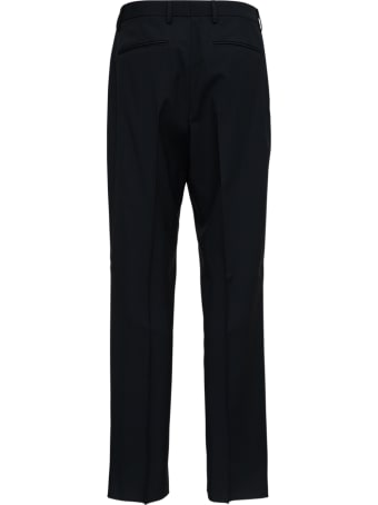 Valentino Wide Leg Black Wool Pants