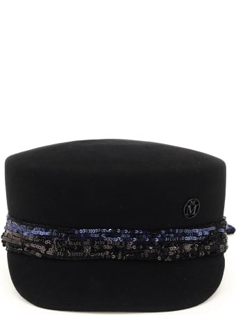 Maison Michel Abby Felt And Sequins Beret