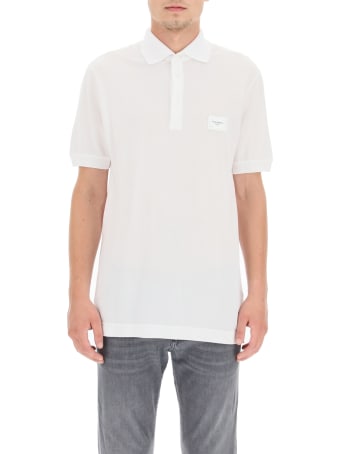 Dolce & Gabbana Polo Shirt With Logo Plaque