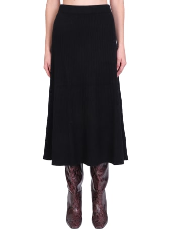 La Ploubel Skirt In Black Cashmere