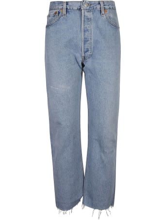 RE/DONE Ultra High Rise Stove Pipe Jeans