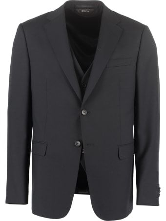 Z Zegna Three-piece Wool Suit