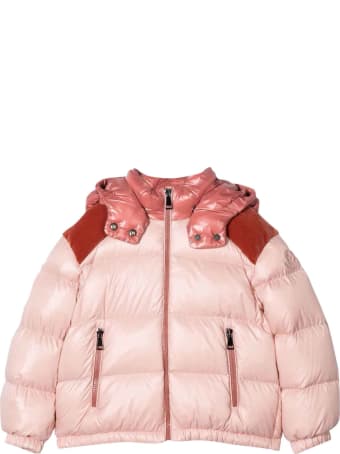 Moncler Pink Moncler Enfant Girl Jacket