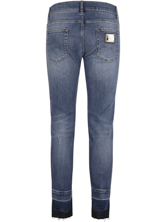 Dolce & Gabbana Distressed Effect Cropped Jeans