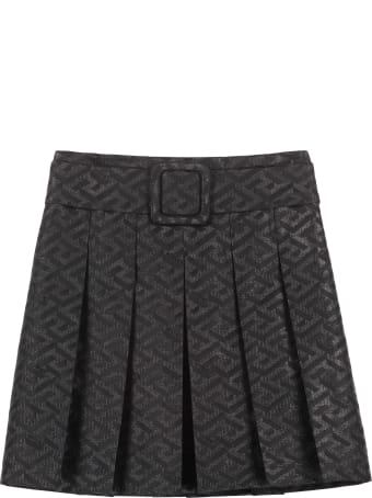 Young Versace Pleated Mini Skirt