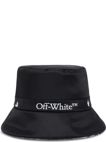 Off-White Reversible Cloche Hat In Nylon With Logo